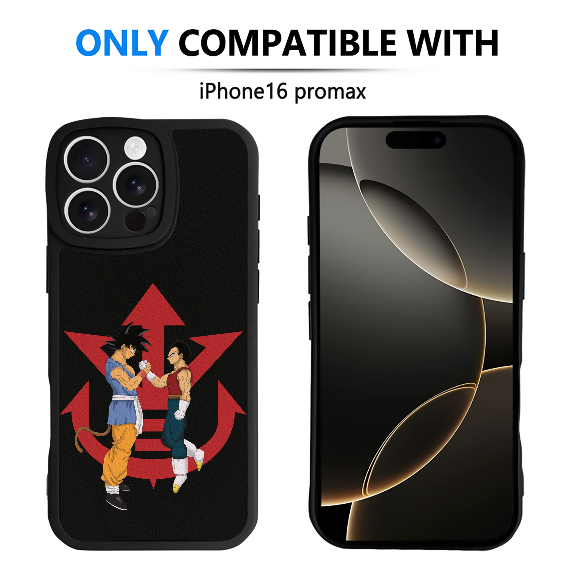 （画像用） ドラゴンボール 孫悟空（そん ごくう）Son Goku カカロット DRAGON BALL Kakarotto 【iPhone 16シリーズ対応】シリコンスマホケース（レザー調） 材質：シリコン